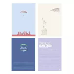 [오너클랜]영어 노트 1박스 200개입 학생 과목노트 공책