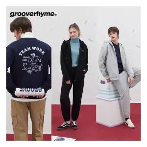 그루브라임 남녀공용 기모 후드집업+맨투맨+조거팬츠 총 3종 세트 857170
