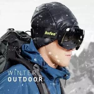 아웃도어 혹한기용 밍크털 패딩모자 등산 낚시 캠핑 캡 귀마개 방한 모자