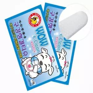 구강청결 손가락티슈 100매 핑거티슈 구강세정 강아지손칫솔