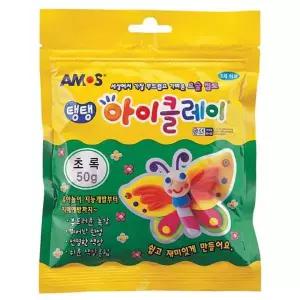 [에이치플러스몰]TBZ 아모스 2500 탱탱 아이클레이 50g 초록 박스 100개입