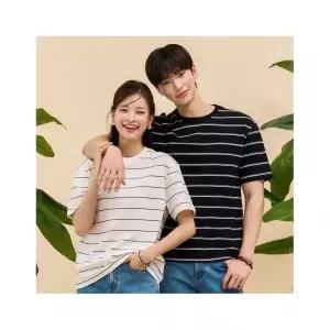 체이스컬트 만원이상무배 공용 스트라이프 반팔 티셔츠-EBZU5804C03