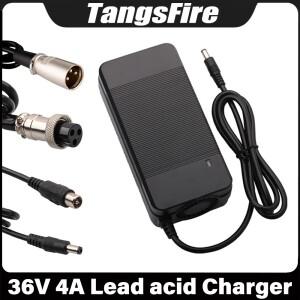 선택 가능한 납산 배터리 팩 충전기 XLR/GX16/DC/RCA/GX12 하이 퀄리티 커넥터 36V 4A 43.2V
