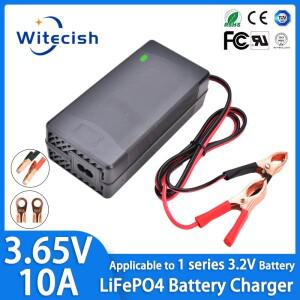 3.65V 10A Lifepo4 충전기 1S 3.2V 3.3V LFP 인산철 배터리용 배터리 전압 균형 충전기 냉각 팬