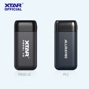 XTAR PB2SL V2/PC2 배터리 충전기 QC3.0 스마트 충전 타입 C USB DIY 파워 뱅크 18650 20700 21700 충전식