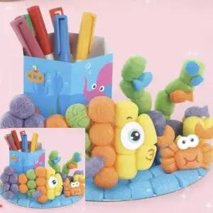 MF100 플레이콘 다용도꽂이5인용 물고기 플레이콘세트 유아만들기키트 유치원단체만들기