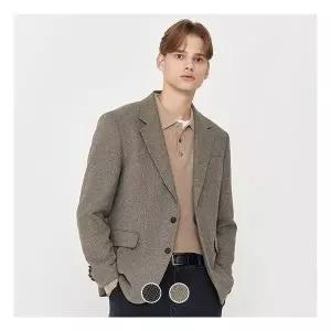 [지오다노]남자 가을 모던 클래식 울 헤링본 블레이저 정장 자켓 075907