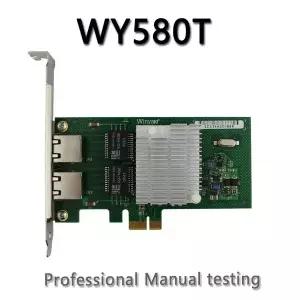 Winyao 데스크탑 컴퓨터기가비트 이더넷 네트워크 어댑터 NIC 82580 I340T2 VLAN 리스 Ros WY580T PCI-e X1