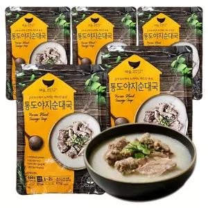 선미식품 따숨 통도야지 순대국 600g 5개