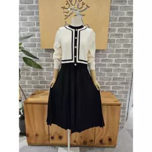 레코브 니트콤비주름원피스 LC41F3OP001X 1166892