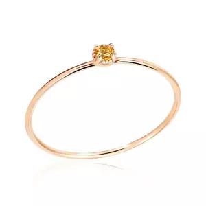 [비앤비골드] 14K 로즈컷 큐빅 탄생석 2mm 11월 시츄린 반지 NPR29788