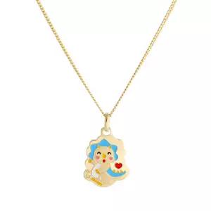 [비앤비골드] 18K 미아방지 용띠 컬러 아기 주니어  목걸이 IRN32486