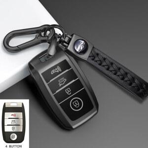 TPU 쉘 기아 리오 5 스포티지 씨드 세라토 K3 KX3 K4 K5 쏘렌토 옵티마 피칸토 자동차 원격 스마트 키 케이스 커버, 4 버튼
