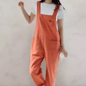 [다잇템]여자 하렘핏 주머니 컬러웨이 점프수트