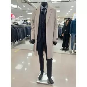 [바쏘옴므]바쏘옴므 세이브존05 라이트베이지혼방구스조끼분리핸드메이드롱코트 WSY4CJ13ALB (41040466)