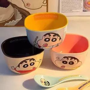 귀여운 짱구 세라믹 투톤 밥공기 1P 밥그릇 식기 선물 (WFIX2JQ)
