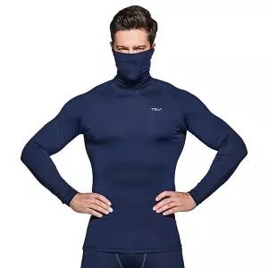 [테슬라][한정특가] 사계절 자외선차단 언더레이어 안면마스크 터틀넥 긴팔