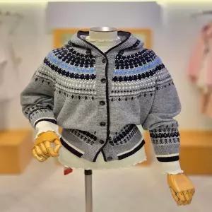 [레코브] 후드눈꽃패턴니트가디건 LC31E1KC902X