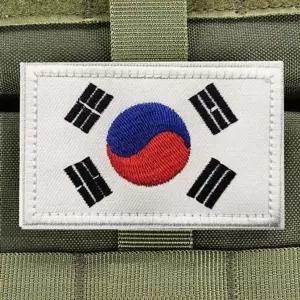 [하프클럽/]와펜 인기 태극기 DIY 마크 감성 패치 자수와펜 기자