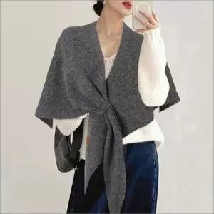 머플러 케이프 따뜻한 겨울 와이드 6컬러 삼각 어깨숄 우아한