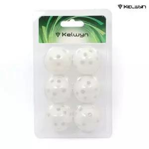 [하프클럽/]6개입 구멍볼 플라스틱 골프공 켈윈