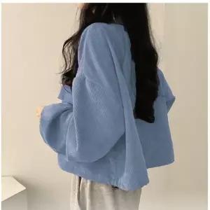 코듀로이 크롭기장 스트링 셔츠 자켓릿패션 겨울 방풍 아우터 바람막플리스후드 다운 점퍼 코트 가을