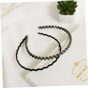 [셀러에이드]데일리머리띠 엔젤슈슈무광웨이브헤어밴드2p안아픈머리띠