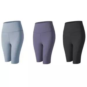 여성 러닝 헬스 요가 반바지 하이웨스트 레깅스쫄바지 스판 용레깅스 용쫄바지 무지 패션