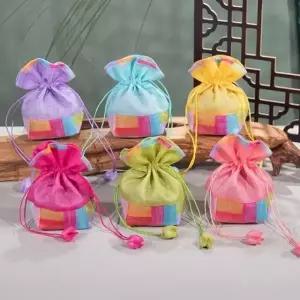 키밍 전통 조각보 미니 주머니 복주머니 외국인 선물