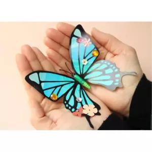 초등미술 스팽글x큐빅 자석 나비 만들기 10set 북아트 유치원교구