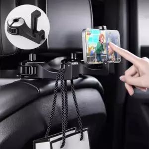 ( )다용도 차량용 뒷자석 후크 휴대폰 거치대 가방 걸이