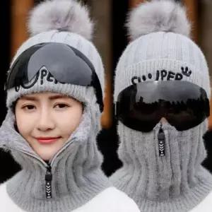 겨울모자 블랙고글 BELL고글 방한모자 GRAY WEE679D