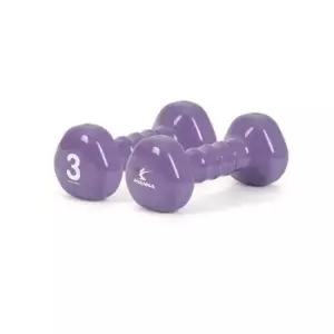 근력운동 간단한운동 PVC 삼각 아령 3kg 스모키라벤더 아령 고무아령 근력운동 헬스 홈트 삼각아령