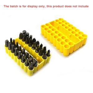 1/2/5개 유닛 6.35MM 육각 샹크용 32홀 비트 홀더가 있는 정리함  보호용 드릴 보관함 정리함