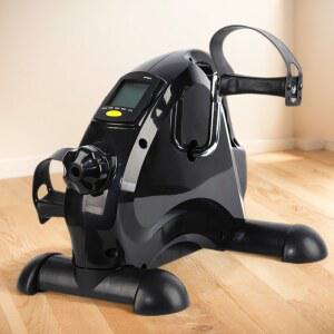 미니 운동 자전거 실내 사이클링 팔 다리 트레이너 조정 가능한 페달 연습기 휴대용 LCD 디스플레이