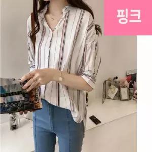 여성블라우스 린넨+면소재 가오리핏 린넨 블라우스 브이넥 여름셔츠 사무실 현장근무복