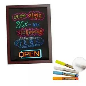 [알티피아]메뉴판 형광 블랙 보드 칠판 입간판 블랙 보드 카페 홍보
