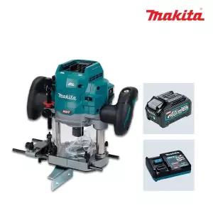 [마끼다] RP001GM101 40Vmax 4.0Ah x1팩 충전루터 12mm 깊이조절/속도조절 6mm 8mm가능