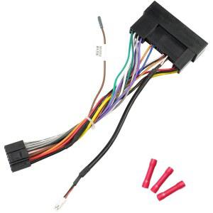 현대 엘란트라 쏘나타 액센트 투손 제네시스 기아용 제이유비엔 42핀 무선 배선 하네스 어댑터 교체, 4핀 플러그 리버스 케이블 포함 16핀 안드로이드 ISO 스테레오 커넥터