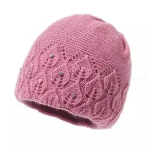 [룽스]겨울 할머니모자 예쁜 방한 모자 이중 니트 비니