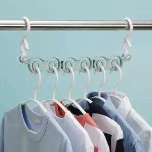 멀티수납행거 옷걸이행거 6구옷걸이정리 6구 멀티행거 수납정리 (WFKHJT2)