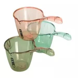 투명 손잡이 욕실 바가지 목욕탕 필수품 색상 랜덤 (WFKIOD7)