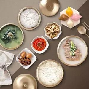 방짜 놋쇠 반상기 제기 제사용 유기 놋그릇 접시