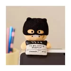 카카오프렌즈 춘식이 도둑춘 머그샷 모니터 인형 꾸미기