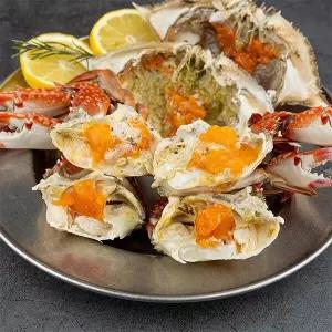 [자연맛남][산지직송] 풍부한 알 연평도 절단 암꽃게 1kg