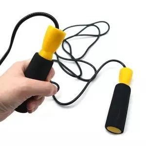 줄넘기 노랑 운동용품 스펀지그립 줄넘기운동 컬 (WFKNXWJ)