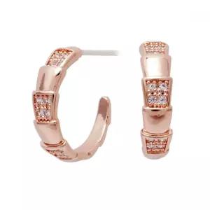 큐빅지르코니아 스네이크 후프 귀걸이 esg4191