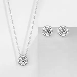 메종드쉬 모이사나이트 세트 귀걸이 목걸이 BMS021