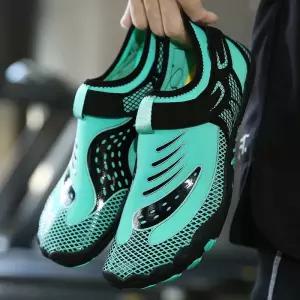 낚시신발 야외 스니커즈 남성 아쿠아 신발 비치 샌들 여름 물 빠른 건조 강 상류 통기성 하이킹 물놀이 바