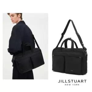 매장정품 JILLSTUART 질스튜어트 [25SS][EVAN] 에반 블랙 투포켓 나일론 토트백 겸 서류가방 JUBA5E501BK 1